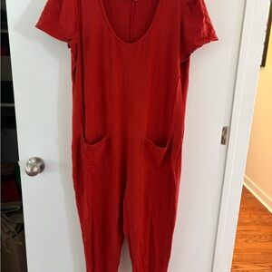 Smash + Tess Vibrant Red Jumpsuit